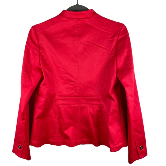 CHARTER CLUB ZIPPER BLAZER | Deep Pink | Size 4 - Picture 2 of 4